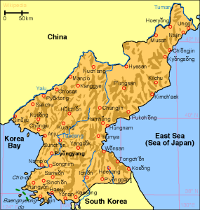 North Korea map