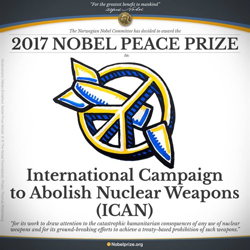 Premio Nobel per la Pace a ICAN